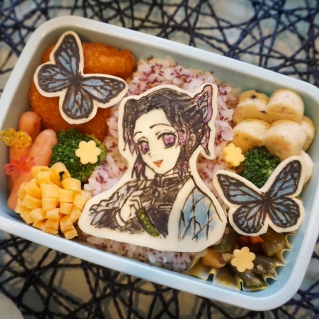 鬼滅の刃 胡蝶しのぶ オブアート弁当 レシピ 作り方 By Kaorin726 クックパッド 簡単おいしいみんなのレシピが361万品