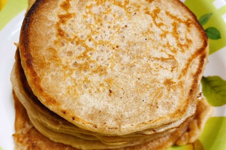 米粉とふすま粉のパンケーキ 要改善 レシピ 作り方 By N A Sum クックパッド