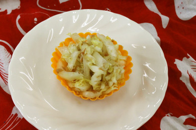 白菜の梅かつお和えの写真