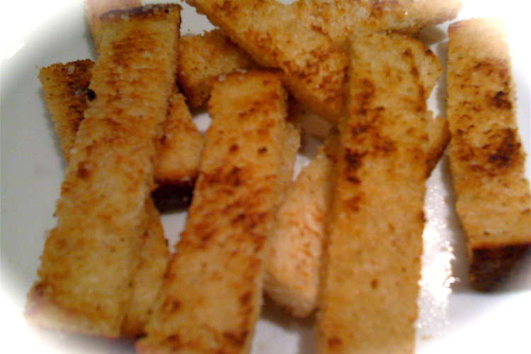 簡単 サクサクヘルシー トーストスナック レシピ 作り方 By ポピーパンプキン クックパッド 簡単おいしいみんなのレシピが359万品