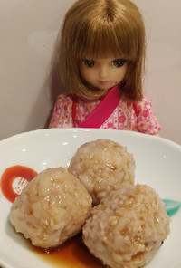 リカちゃん♡お鍋にも♪れんこん入り肉団子