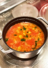 【簡単】野菜トマトクリームスープ