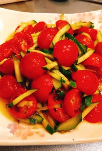 トマトと玉ねぎのハニーマリネorカプレーゼ