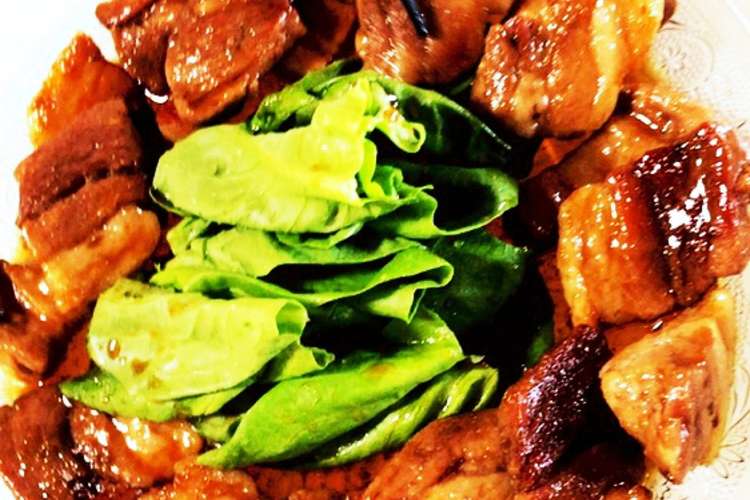 豚カツ肉で代用の豚の角煮 レシピ 作り方 By 智恵 賢 瞬 美莉愛 クックパッド 簡単おいしいみんなのレシピが376万品