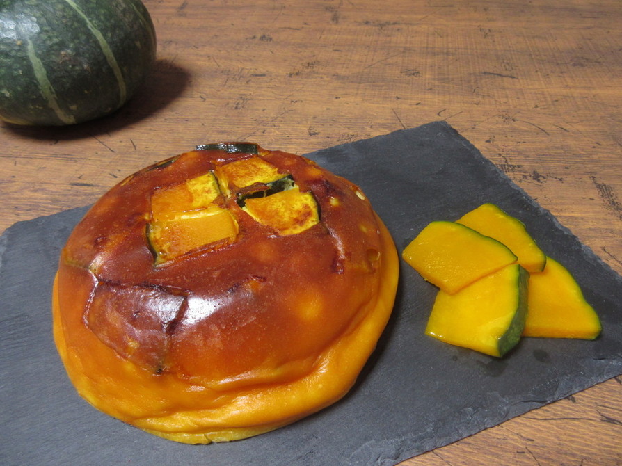 かぼちゃのチーズケーキ朝食スムージーのレシピ