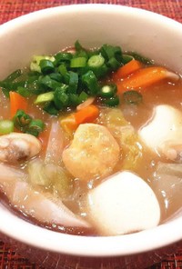 簡単美味♡海鮮味覇で海鮮スープ