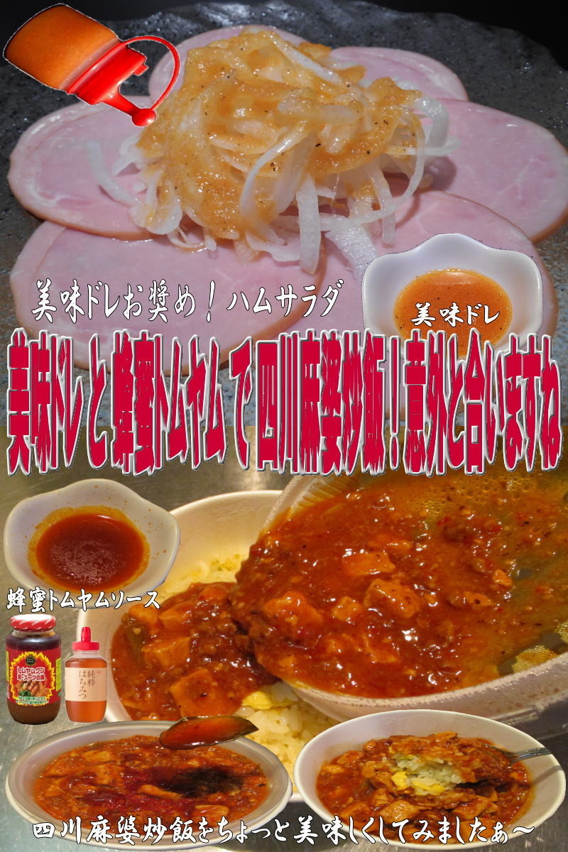 美味ドレと蜂蜜トムヤムで麻婆豆腐炒飯！の画像