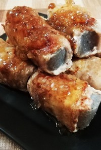 豚肉巻き蒟蒻ステーキ❤きざみ玉ねぎソース