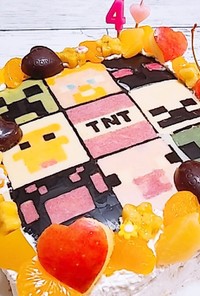 マイクラでお祝い♡BIRTHDAYケーキ