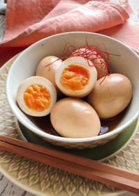 旨辛きび酢で作る煮卵（味玉）