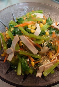 小松菜と糸寒天の中華サラダ