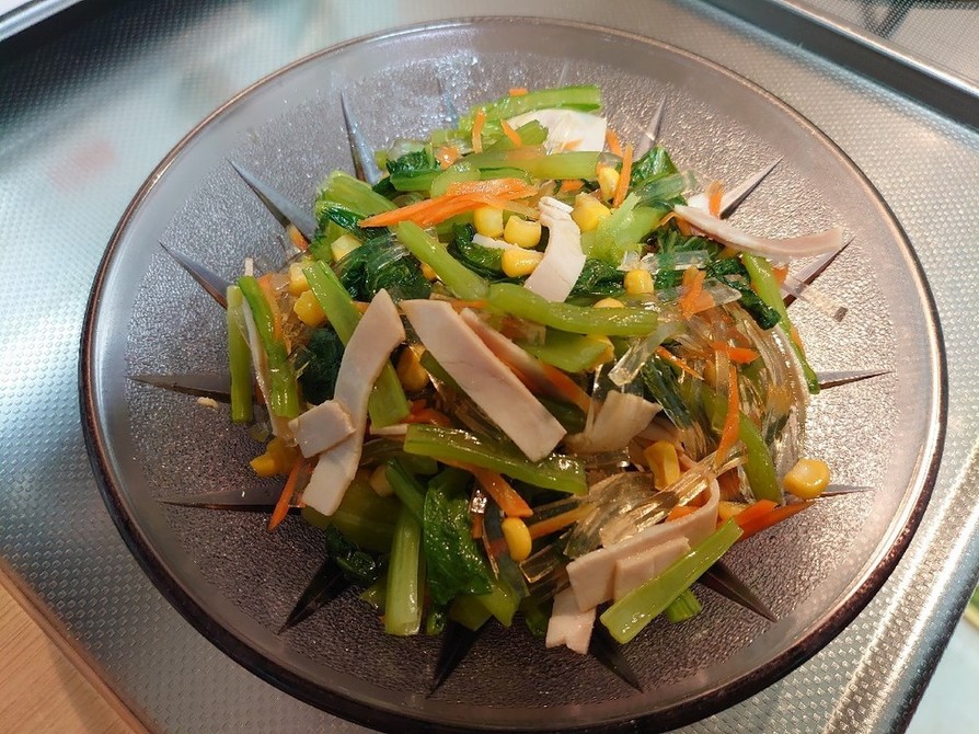 小松菜と糸寒天の中華サラダの画像