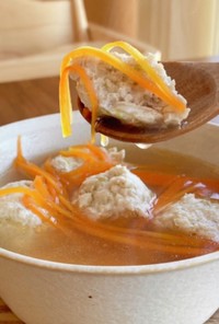 【断食・腸活】鶏団子と人参のスープ