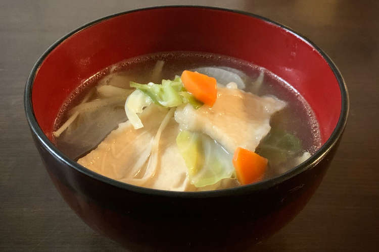 八戸の郷土料理 せんべい汁 レシピ 作り方 By Kiku125 クックパッド