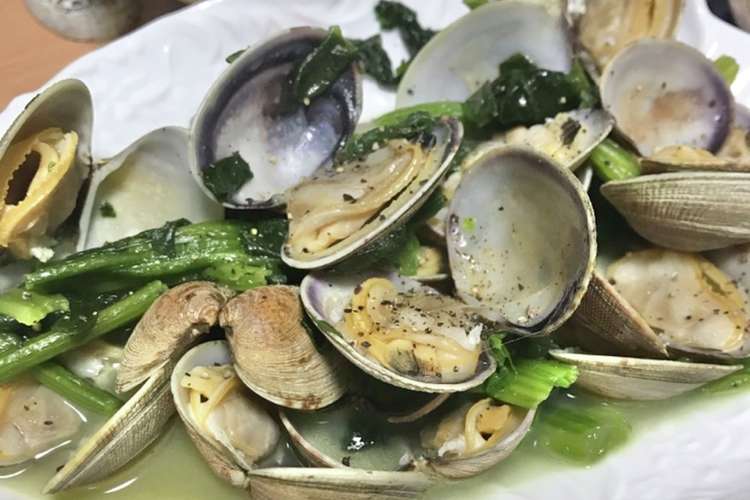 あさりとほうれん草の簡単バター炒め レシピ 作り方 By Byマミー クックパッド 簡単おいしいみんなのレシピが360万品