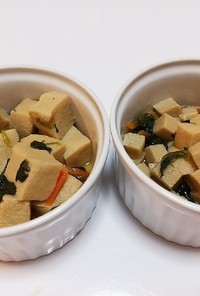 小さい子にも！野菜と高野豆腐の煮物