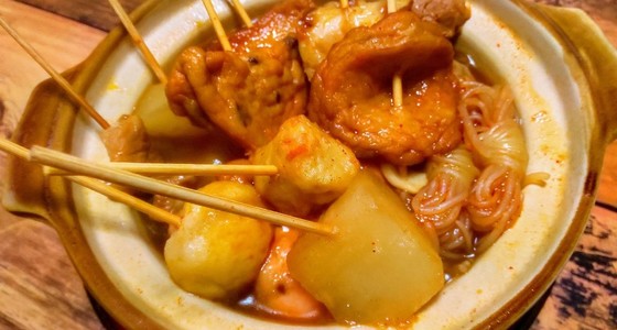 コチュジャン蜂蜜漬けエビ串のレシピ