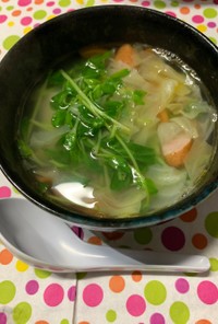 簡単水餃子のスープ