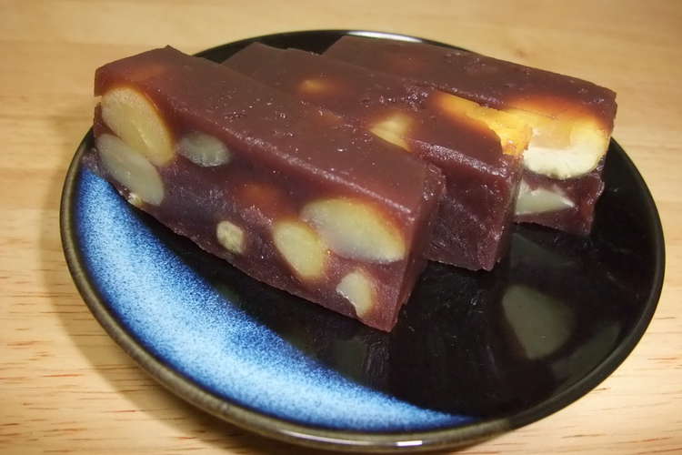 牛乳パック レンジで簡単 栗むしようかん レシピ 作り方 By あやもっち クックパッド
