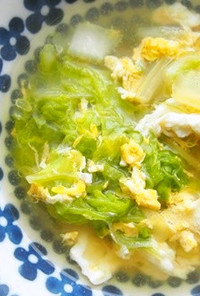 白菜・生姜・ふわふわ卵スープ！