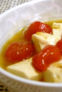 鮮やか☆彡豆腐とトマトの炒め煮