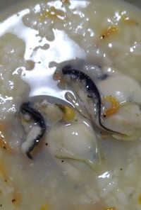 レクチンフリー牡蠣と小エビのお粥