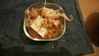 焼き豆腐の醤油煮の写真