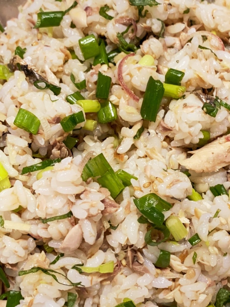 秋刀魚の塩焼きで混ぜご飯の画像