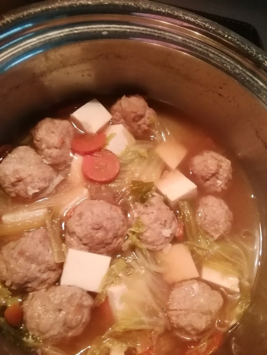 肉団子と白菜のスープの画像