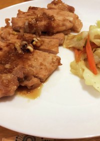 豚ロース肉の韓国風ソテー
