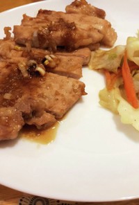 豚ロース肉の韓国風ソテー