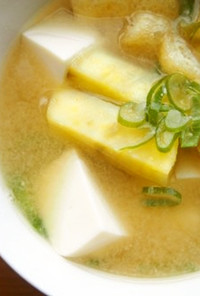 豆腐・さつま芋のお味噌汁♪