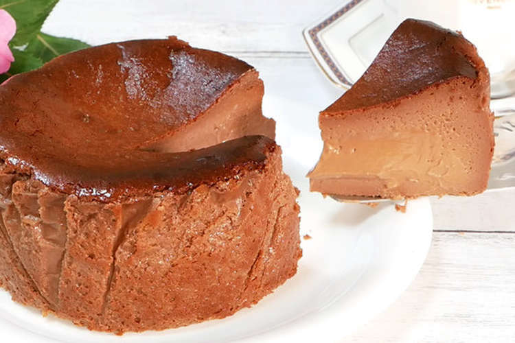 とろとろ濃厚チョコバスクチーズケーキ レシピ 作り方 By ひろまるクック クックパッド