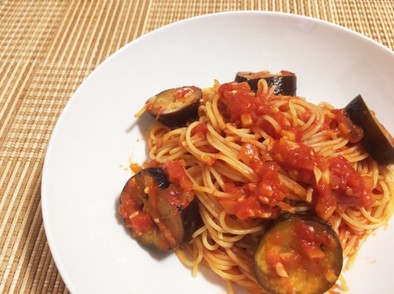 簡単！なすのトマトソースパスタ✨の写真