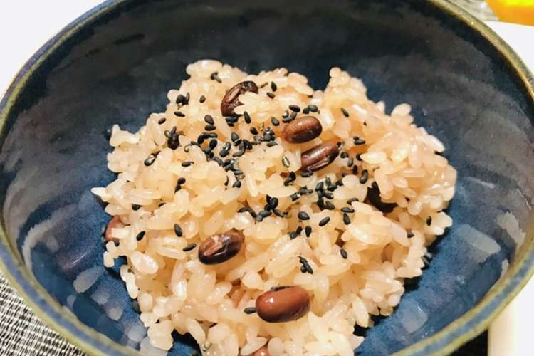 ちょうどいい固さの簡単お赤飯 基本の赤飯 レシピ 作り方 By 体裁よく クックパッド 簡単おいしいみんなのレシピが349万品