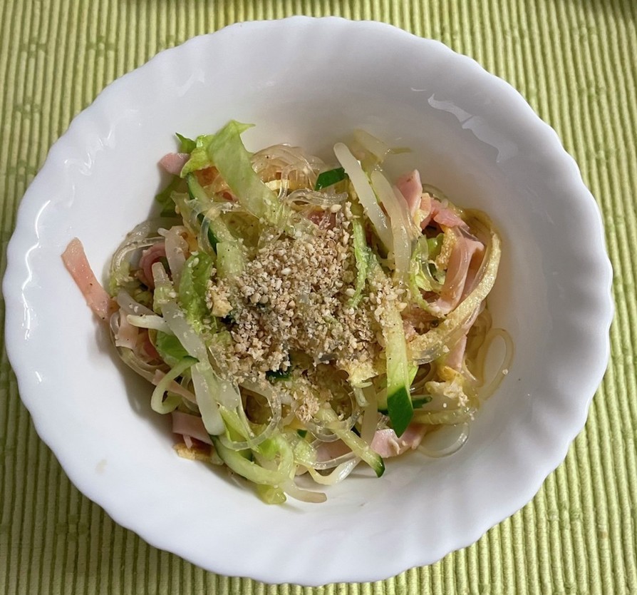 簡単　すし酢を使って中華春雨サラダの画像