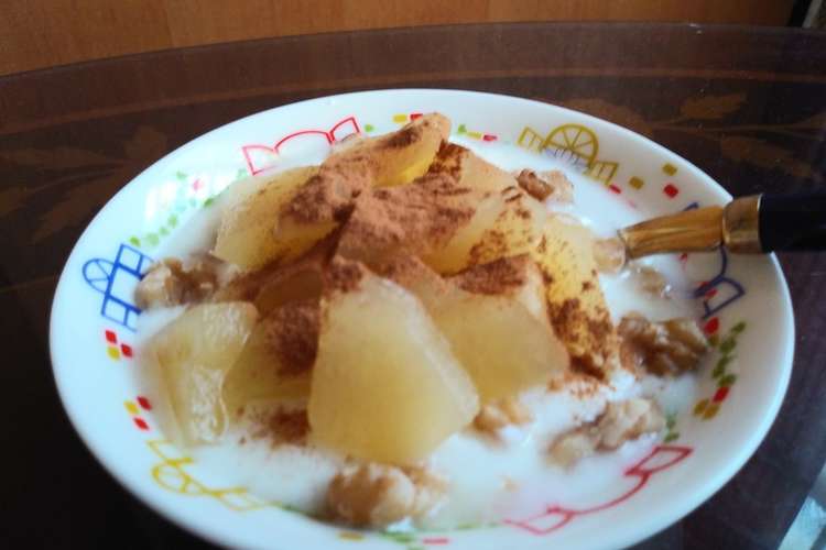 りんごとシナモンの簡単朝食ヨーグルト レシピ 作り方 By お菓子好きな中学生 クックパッド 簡単おいしいみんなのレシピが359万品