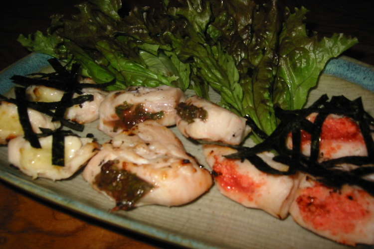 お弁当にも 鶏ささみの三色はさみ焼き レシピ 作り方 By Tomyan クックパッド