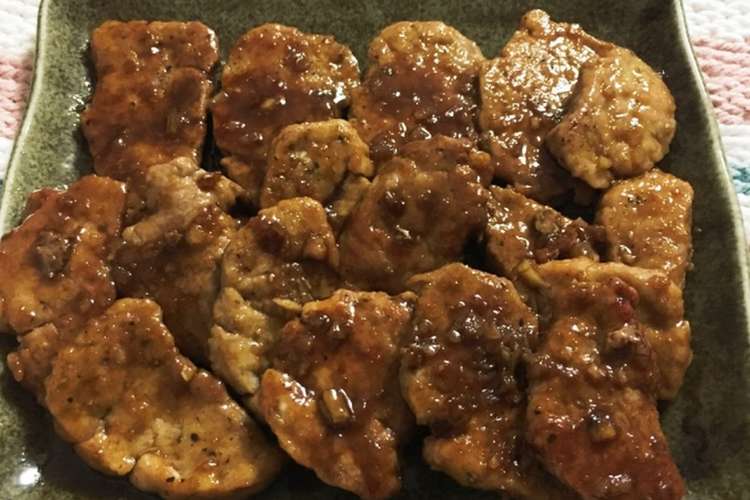 柔らかい 豚ヒレ肉のガーリック照焼 レシピ 作り方 By Shihokit クックパッド