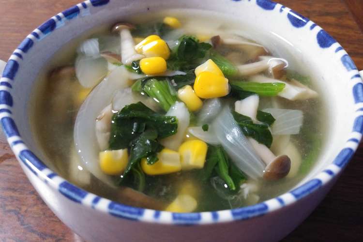 簡単 朝食にきのこと野菜のウマうまスープ レシピ 作り方 By お菓子好きな中学生 クックパッド 簡単おいしいみんなのレシピが376万品