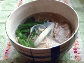 秋田名産!!塩魚汁(しょっつる)で鰯スープ