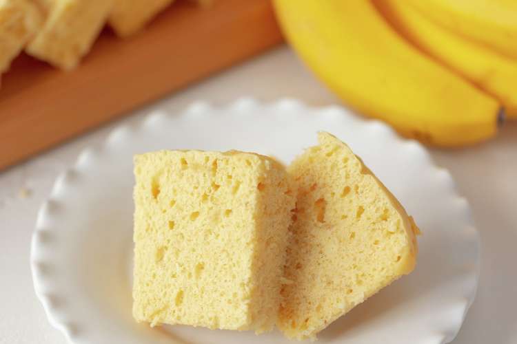 チンで簡単 あったかふわふわバナナケーキ レシピ 作り方 By スミフル クックパッド