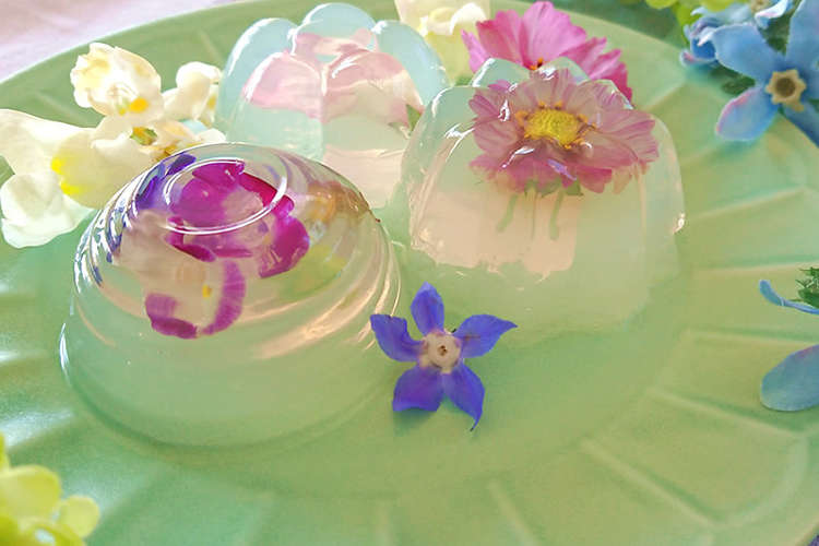 寒天屋さんのお花の寒天ゼリー レシピ 作り方 By 寒天本舗 クックパッド 簡単おいしいみんなのレシピが353万品