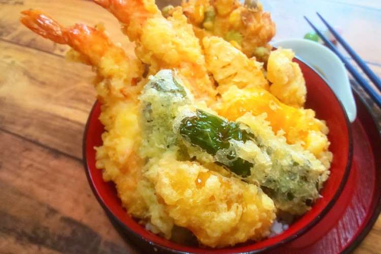 コツさえつかめば簡単 大海老天丼 レシピ 作り方 By てりやきキッチン クックパッド 簡単おいしいみんなのレシピが353万品