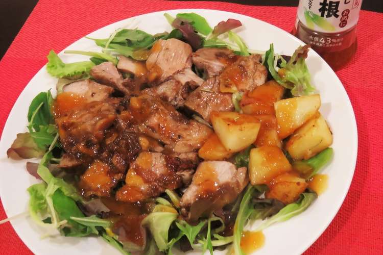 豚塊肉の柔らかソテーおろしゆず風味 レシピ 作り方 By ともたろうげんき クックパッド 簡単おいしいみんなのレシピが375万品