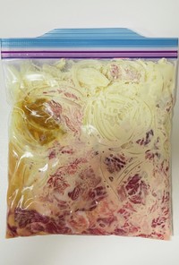 【下味冷凍】豚コマの味噌マヨ炒め