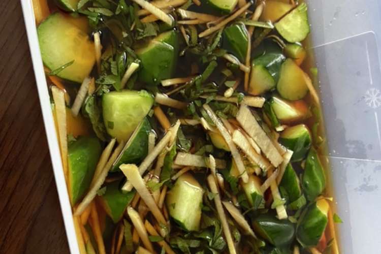 素麺つゆの漬物 レシピ 作り方 By Naoki13 クックパッド 簡単おいしいみんなのレシピが373万品