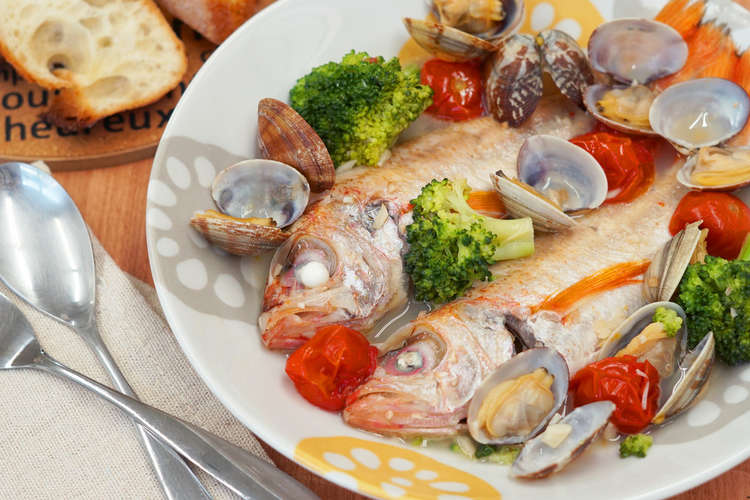 のどぐろのアクアパッツァ レシピ 作り方 By マルヨ食品株式会社 クックパッド 簡単おいしいみんなのレシピが375万品