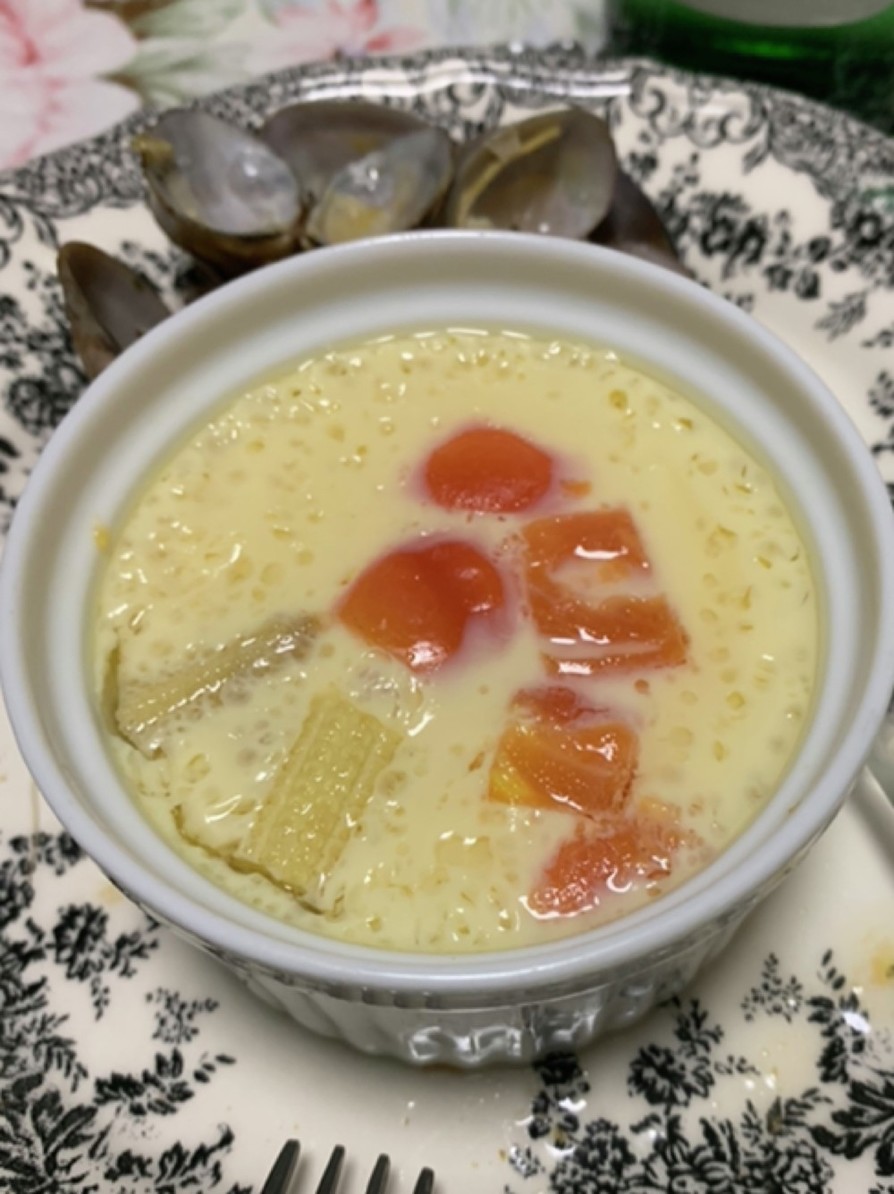 モッツァレラチーズ入り洋風茶碗蒸しの画像