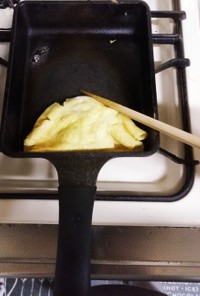 四角い卵焼き器で簡単ミニオムレツ☆